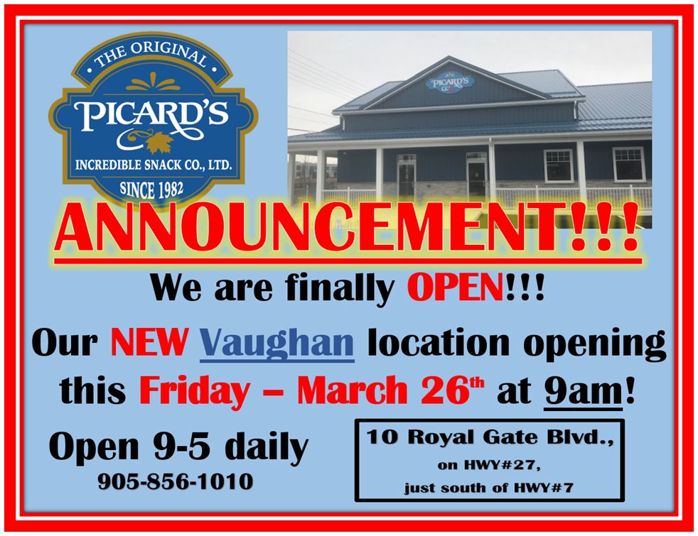 ***NEWS*****  Friday is the day!!  mark your calendars!!  Our Vaughan location will finally OPEN!!!!!🎉🎉🎉🥜🍫