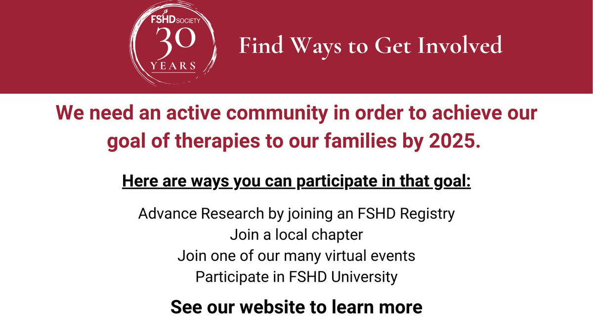 FSHD Society tweet media