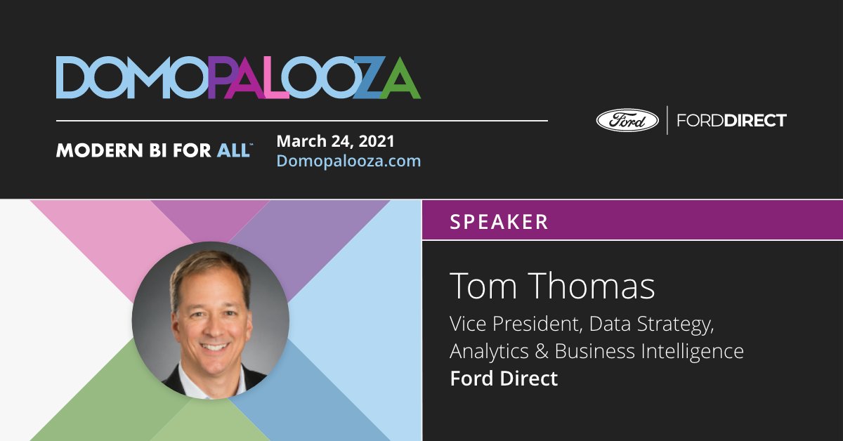 Today at <a href="/domopalooza/">Domopalooza</a> #DP21, FordDirect's Tom Thomas will help to lead the workshop "How Data Science and Data Apps Are Influencing Smarter Marketing Investments and Outcomes." Learn more here! 

domopalooza.brand.live/c/data-science…