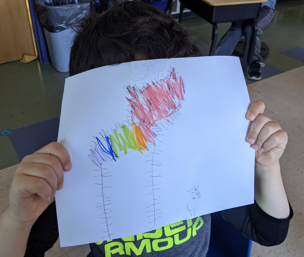 Ms_Tara_Drissel's tweet photo. K - exploring ways to use LINES to create implied textures! @LMTSD_PRES https://t.co/ieNr8rKPwk