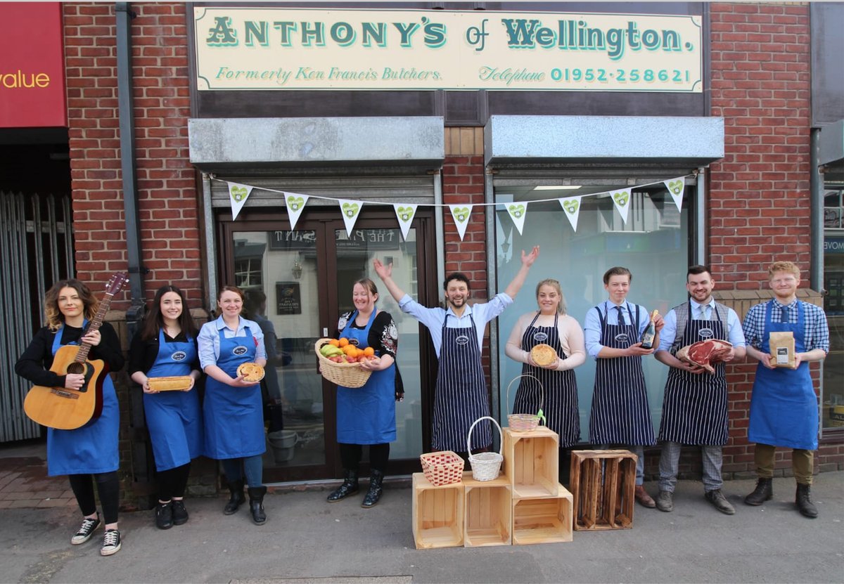 Listen out just after 7am tomorrow morning on @BBCShropshire to hear Anthony Nicholls (of Ken Francis Butchers) talk about his brand new venture - Anthony's of Wellington.
Another great new business - and substantial investment - in Wellington. #lovewellington #lovelocalshoplocal
