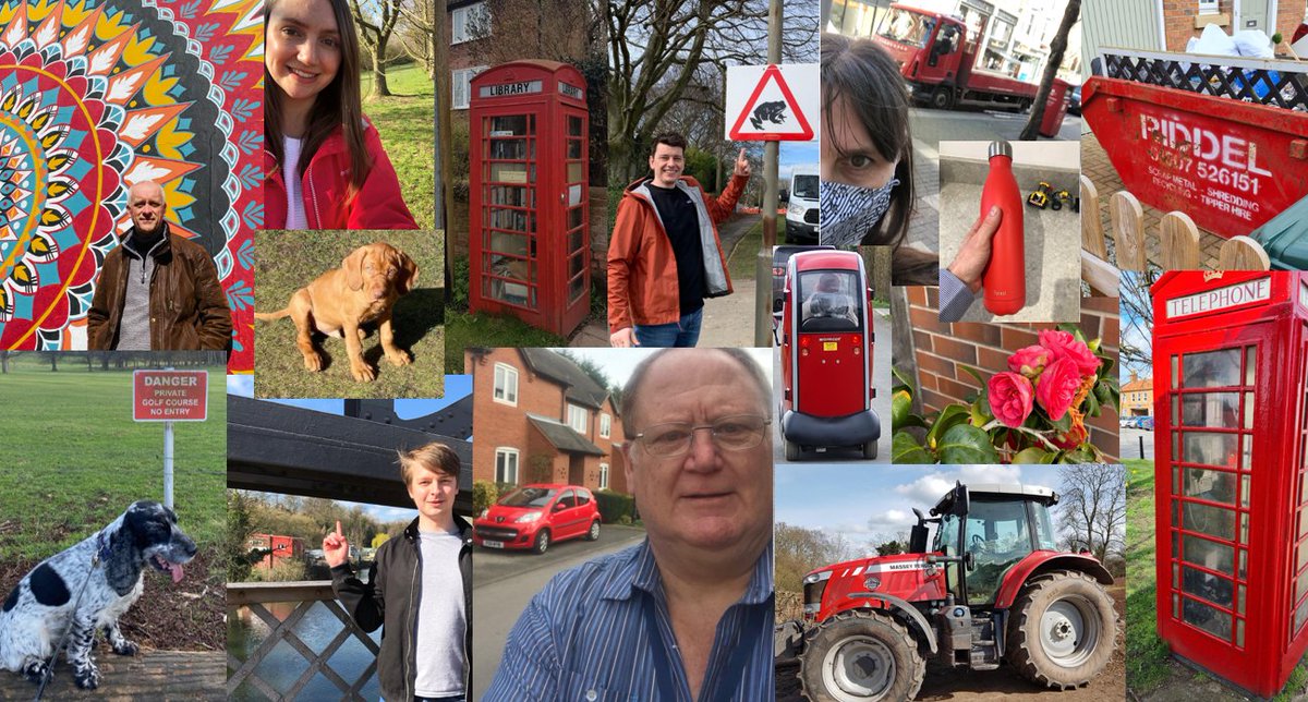 MarkTurnTown's tweet photo. Today's #WellbeingWednesday challenge was to get away from the desk and find something red. Great collection of things from the team @turnertownsend #TTGreatPlaceToWork https://t.co/IdfNkJJjDF
