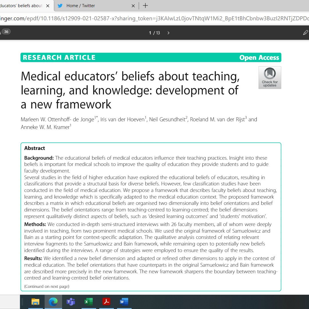 RoelandDer's tweet photo. Congratulations Marleen with the publication of you research work! Open-up conversations about teaching and learning @LUMC_Leiden @ICLONLeiden @UniLeiden with teaching staff https://t.co/R15UhdcpUQ