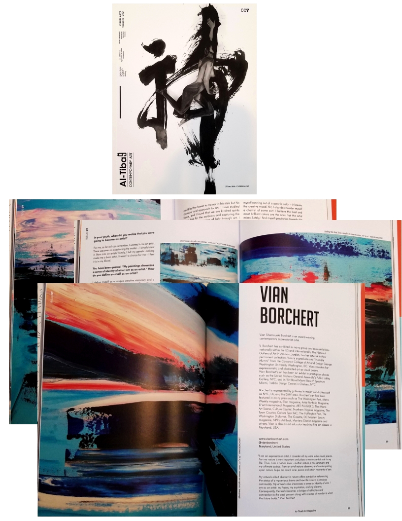 ViansArtCorner's tweet photo. Delighted to have my #art featured in Al-Tiba9 International Art magazine ISSUE07 covering the Best artists for demanding collectors in 2021 @AlTiba9  curated by @mohamedbenhadj_ Thank you  
https://t.co/DZq4UYinYG - #fineart #internationalart #painting #abstractart #artcollector https://t.co/tPDiTHc3cC