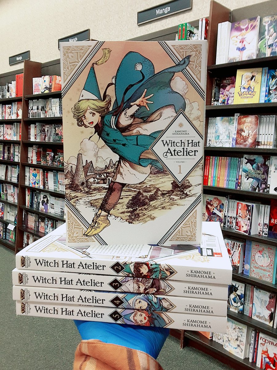 BNCedarRapids's tweet photo. A good Manga always keeps me cozy on a rainy day. Have you checked out this beautiful series yet? #witchhatatelier #manga #mangaseries #barnesandnoble #bncedarrapids #magic https://t.co/18oZg2AcGV