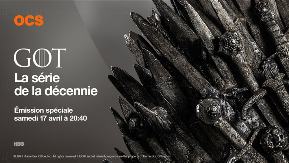 Avcesar's tweet photo. Game of Thrones : soirée exceptionnelle sur OCS le 17 avril #gameofthrones #got @GRRMspeaking #OCS #US+24 @OCSTV #OCSCity @Charlotte_Blum @KristianNairn #ChristopheGermier @gardedenuit #10ansGOT #Hodor https://t.co/DnGmdZs5bP https://t.co/tDqBC0PfS7