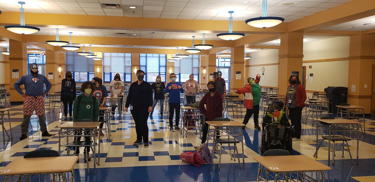 WilmMiddle's tweet photo. @WilmMiddle Celebrating Superhero day! https://t.co/XTK0K577Jr