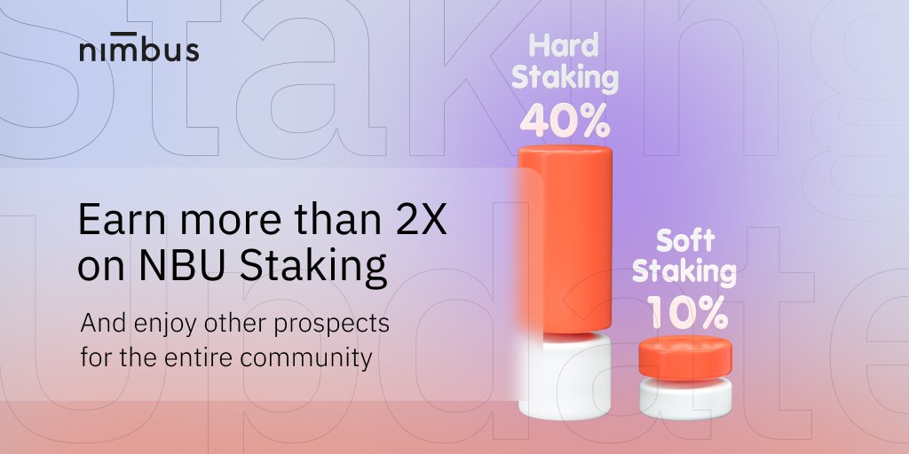 nmbplatform's tweet photo. Now you can make up for the high gas fees and benefit from the increased demand &amp; lower supply of NBU🎉

Why? Because the APYs for the NBU staking are up more than 2X for the next 60 days!😎

More info here: https://t.co/h4Qo1NGbYQ https://t.co/I4MsLIsQDW