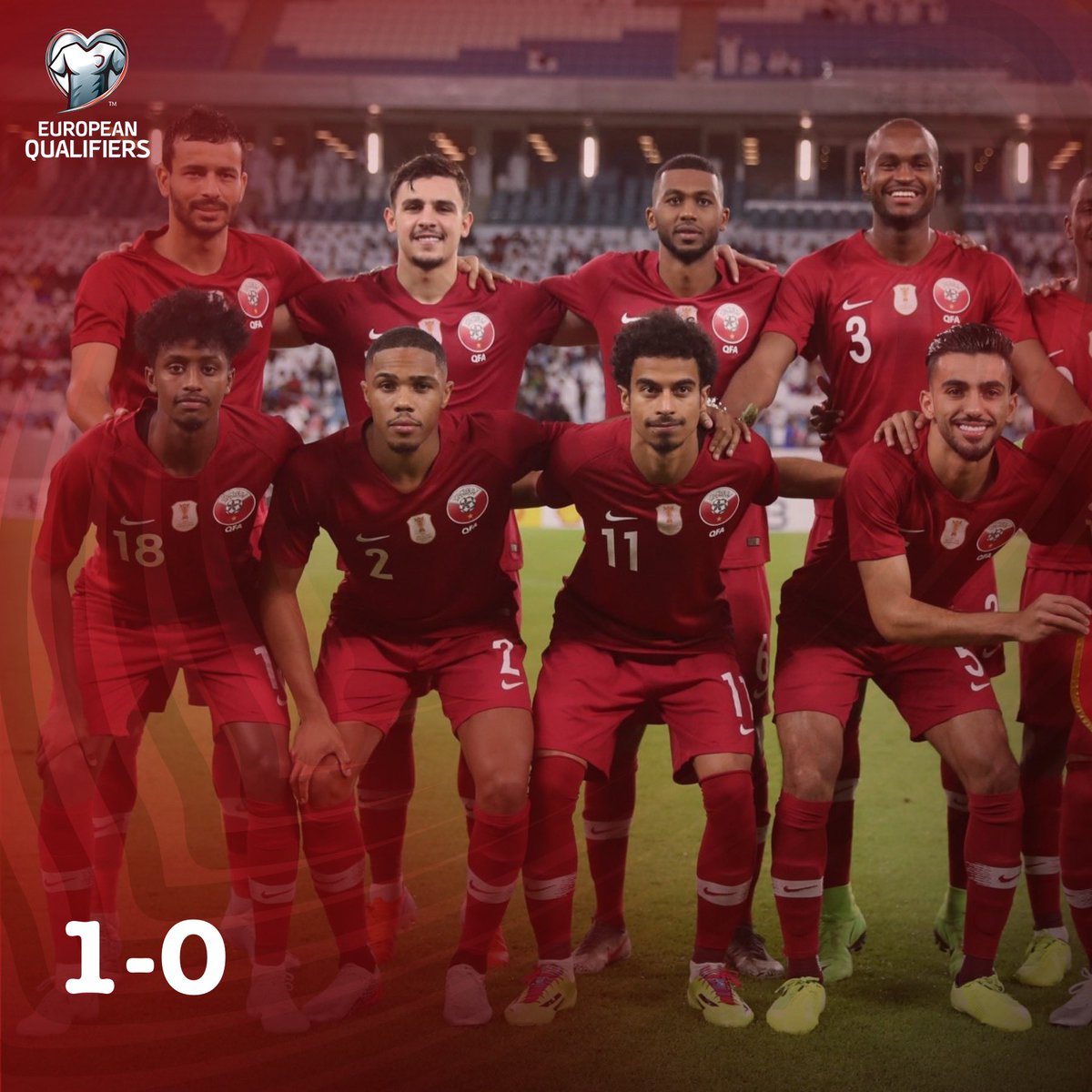 flf_lu's tweet photo. 🇶🇦 Katar 1-0 Lëtzebuerg 🇱🇺
13’ Muntari 🇶🇦
⠀⠀⠀⠀⠀⠀⠀⠀⠀⠀⠀⠀⠀⠀⠀⠀⠀⠀⠀⠀⠀
#RoudeLéiwHuelSe #QATLUX https://t.co/HC3CX7Ou6V