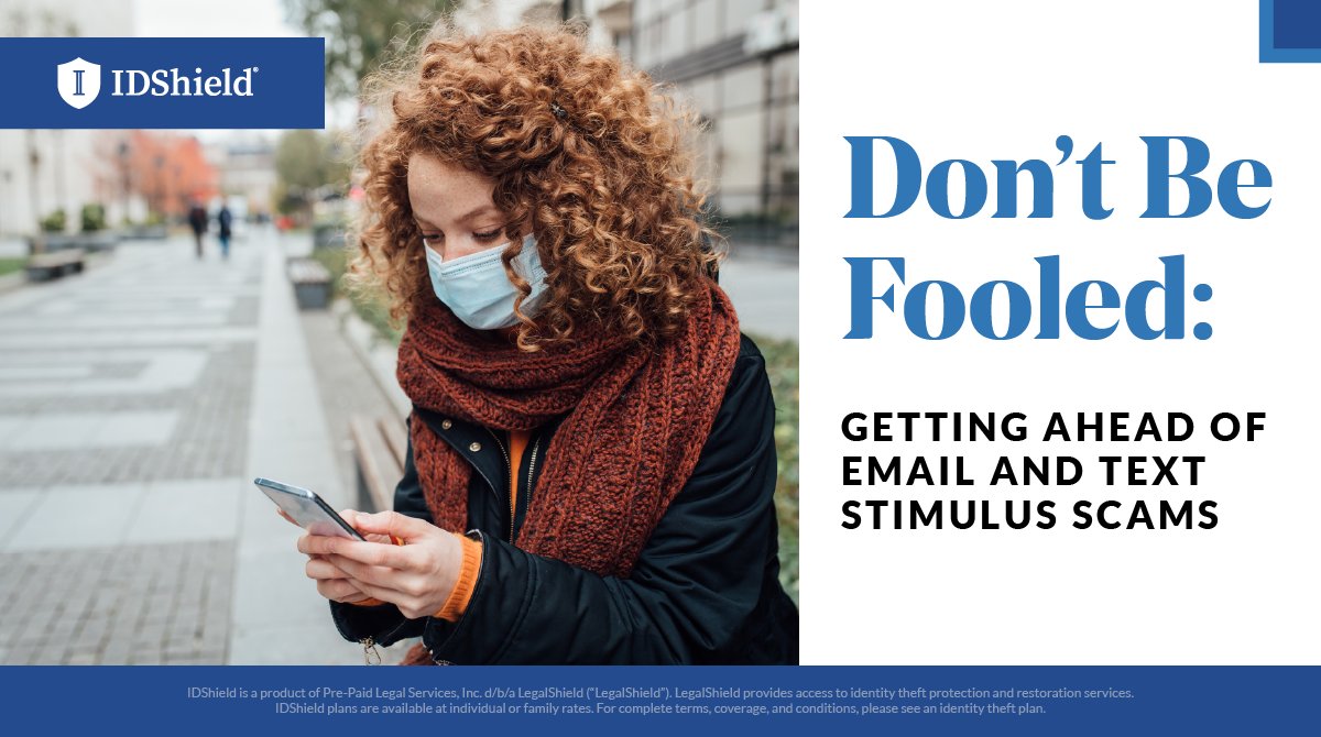 IDShield's tweet photo. In '20, some much-needed #stimulus money was distributed. Now, you could be eligible to receive another check. Be on guard against potential #StimulusScam. Here’s what to watch out for: https://t.co/w8wRkjkSTh
#IDShield #Privacy #PrivacyManagement #IdentityTheftProtection https://t.co/SswAOqiznM