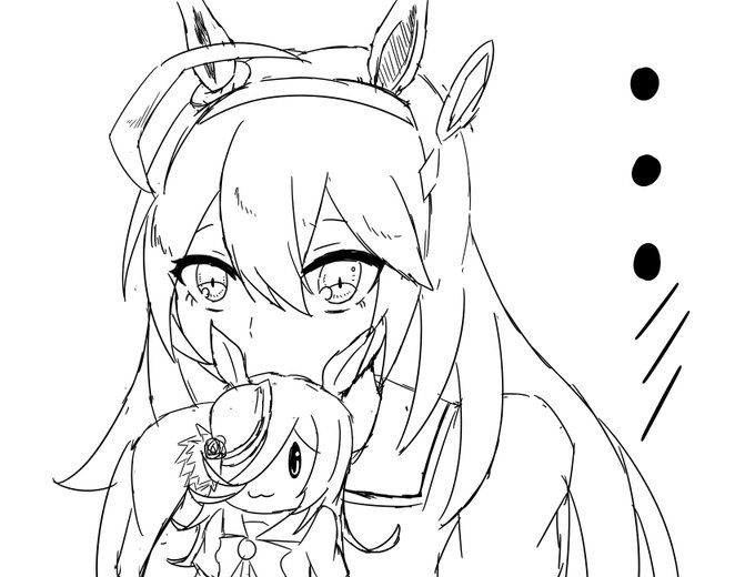 #ウマ娘
落書きミホノブルボンちゃん 