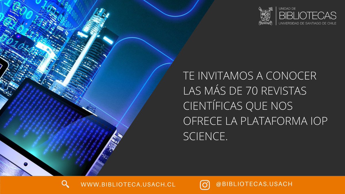 BiblioUsach's tweet photo. Para conocer el listado completo sigue el siguiente enlace: https://t.co/89DclJ9QBV
#iopscience #journals #usach #bibliotecasusach https://t.co/kaO53Pta4q