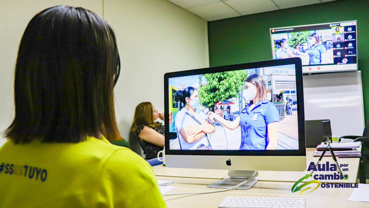 alcaldia_ss's tweet photo. 👨🏽💻| Trabajamos para concientizar sobre el cuido y preservación del medio ambiente. Nuestra aula virtual por un cambio sostenible es un medio por el cual se capacita a alumnos de los centros educativos que están dentro del proyecto #CentroEducativoLimpio.
#SSLimpio https://t.co/g35S7T9bGZ