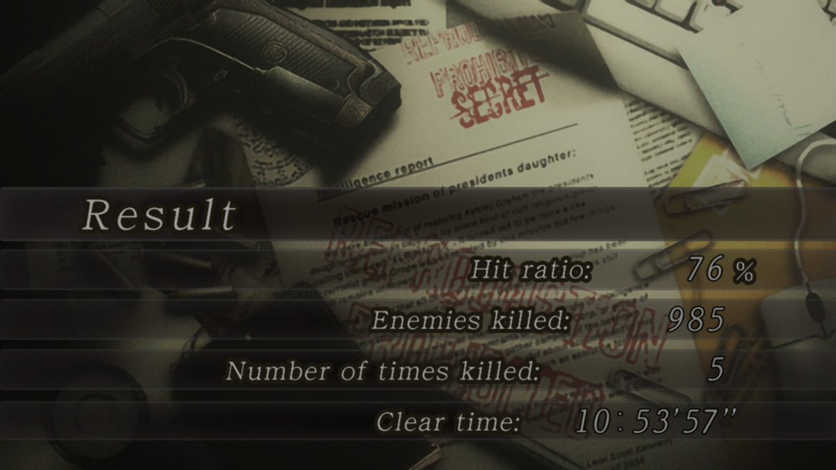 IzaaaKosza's tweet photo. Resident Evil 4 finished once again! :D The kill count bothers me, because mostly it was my controllers fault, but oh well. xd But beside that this game is still a masterpiece, and I totally love it! ♥
#ResidentEvil4 #UltimateHDEdition #bestgame #goodoldmemories ♥ https://t.co/V9YZqRnJpr