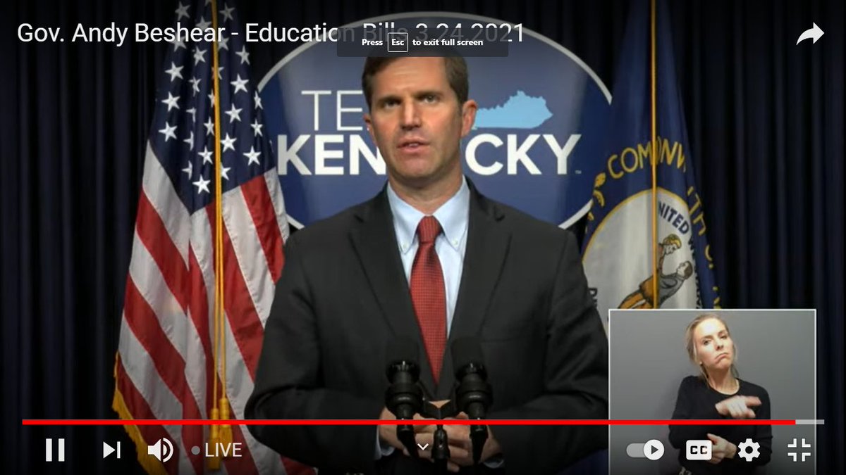 GYMObrad's tweet photo. Breaking: Gov. Beshear vetoes HB 563 as taking money away from public education and giving it to private schools with little oversight, takes $25 million that will divert public money from rural schools, as it favors large community private schools. https://t.co/hHRl5OCE6a