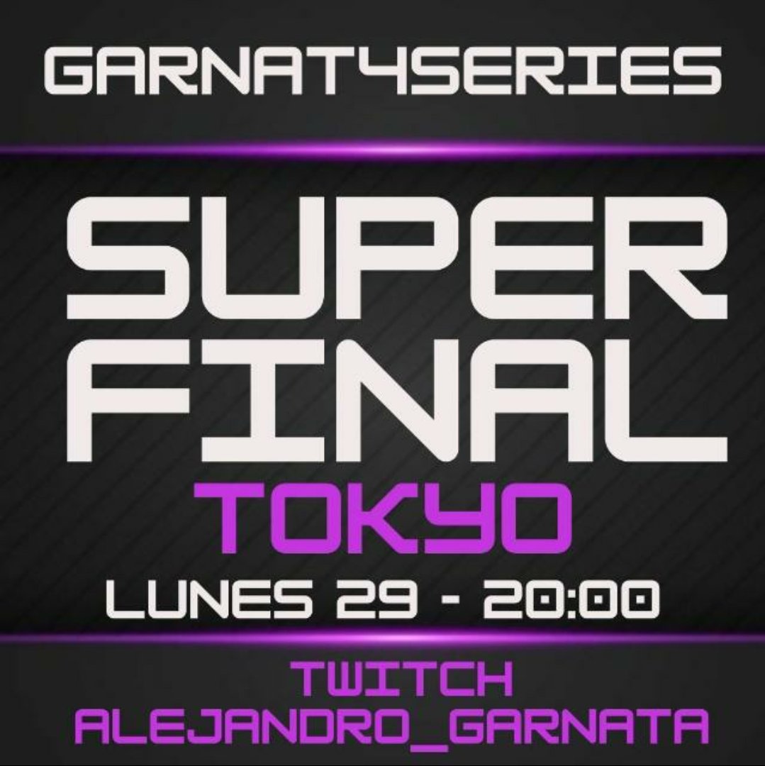Estamos <a href="/motorsport_w/">W. MOTORSPORT</a> 
en la final 🚙💨💪💪

Próximo reto conseguirla por tercera vez consecutiva

<a href="/AGarnata/">Alejandro Garnata</a>
No te lo puedes perder🚙💨💨💪💪