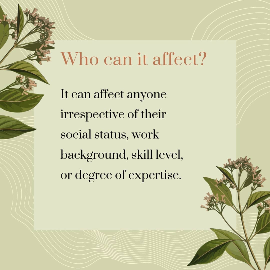 heal_thyplace's tweet photo. Imposter Syndrome is a belief that affects the lives of a huge chunk of the population on daily basis. In this post, we give you an understanding of IS and advice to those dealing with it.
.
.
.
#impostersyndrome #mentalhealth #safeplace #mentalhethawareness https://t.co/W8DoQovVLB