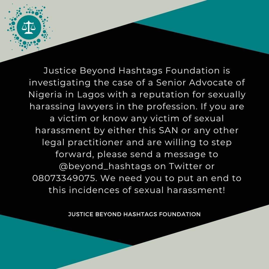 When you step forward to fight against sexual violence, you shine a light on a path across which it is beneficial for victims to walk through to get healing and justice. The legal profession is not an exception. We have taken a stand. #itisenough #beyondhashtags