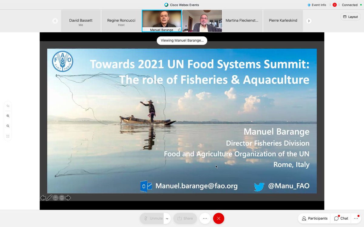 EATIP_eu's tweet photo. 👏@Manu_FAO clearly explains the importance of increased 🇪🇺engagement in UN FSS #ActionTracks & #Dialogues re. future of #sustainable #aquaculture. A strategic approach needed to maximise scope for: 🐟🐚🦐🌊🌱whilst achieving #EUGreenDeal #EUFarm2Fork #BlueBioEconomy ambitions 👍 https://t.co/ehcxwm73At