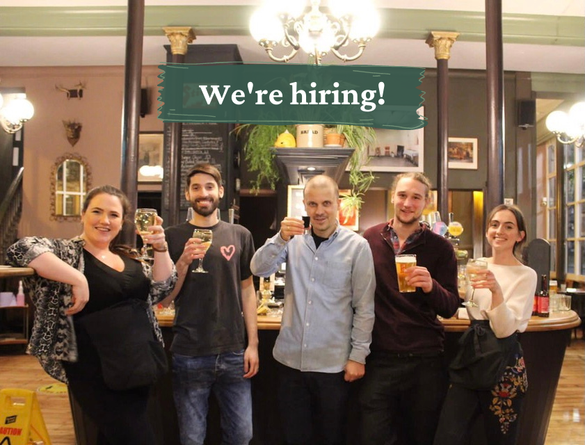 RoebuckBorough's tweet photo. WE’RE HIRING!⁠ 

Want to be part of The Roebuck team? Full-time supervisor and front of house positions available (must be available to work evenings and weekends)⁠. Email your CV and any queries to info@theroebuck.net⁠ 
⁠ https://t.co/a3g1tXW0uA