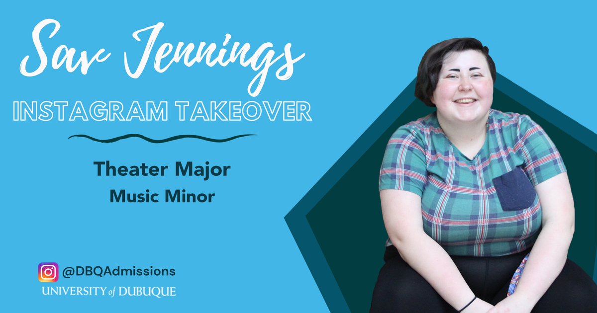 DBQAdmissions's tweet photo. #FutureSpartans, tomorrow, March 25, Sav Jennings will be doing an #IGTakeover. Sav is very involved on campus, so be sure tune in and see for yourself what a day in the life of a Fine and Performing Arts student looks like at #UDubuque. 🎺🎭
#IGTakeoverUD https://t.co/g0z4bUvUjs