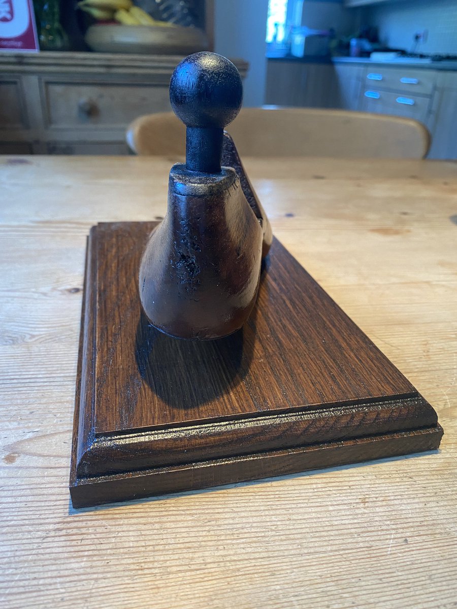 Happysmiler64's tweet photo. Child’s shoe last by Stewart and Potter, 1954 has been polished and mounted on a handmade base from reclaimed oak
Available in the Etsy shop - link in bio #shoe #shoelast #child #oak #history #unique #reclaimed #upcycle #revive #repurpose #recycle #collectable #floating #vintage https://t.co/dqteLh0wdd