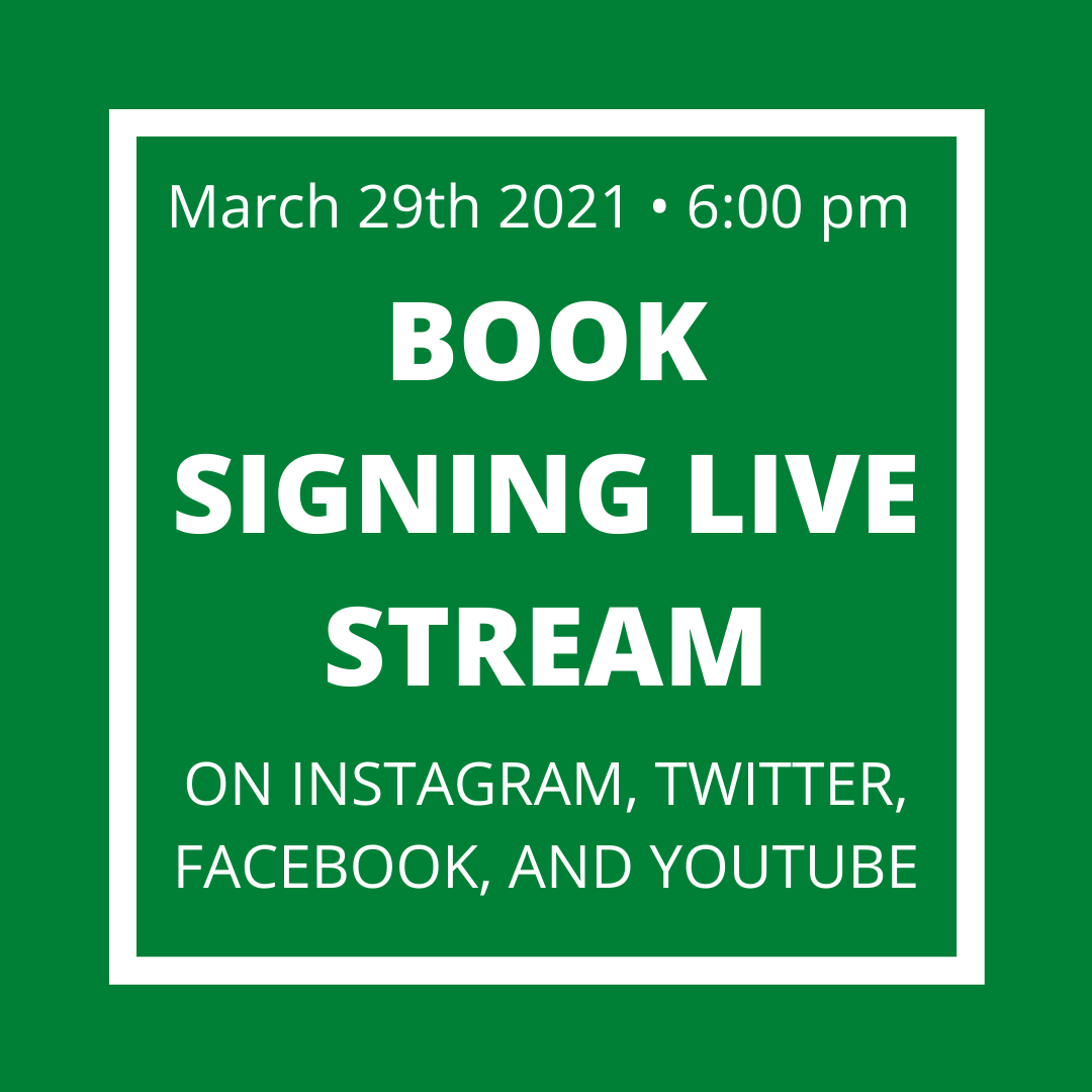 Don't forget! Our first ever book signing event is next Monday at 6:00 pm! We'll be livestreaming to answer your questions while signing some books! Make sure to purchase a book by clicking the link in our bio! See you Monday! #handprintshealfootprints