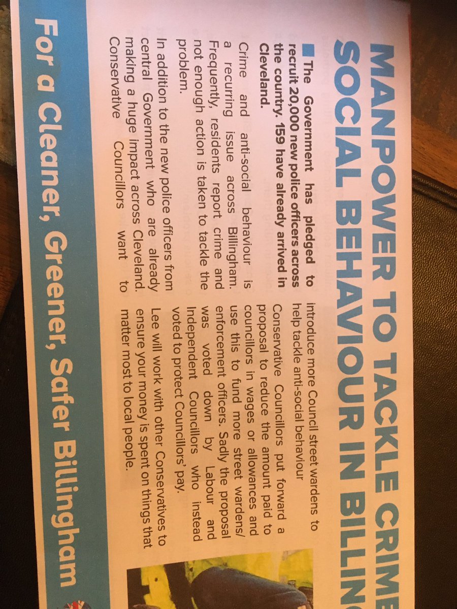 CllrPaulWeston's tweet image. More Tory untruths to put it politely. No they didn’t suggest any changes to the budget. No they didn’t suggest any extra street wardens. No they didn’t propose any reductions to the basic Cllr allowance. No the don’t admit to cutting Cleveland police by 500 in the first place.