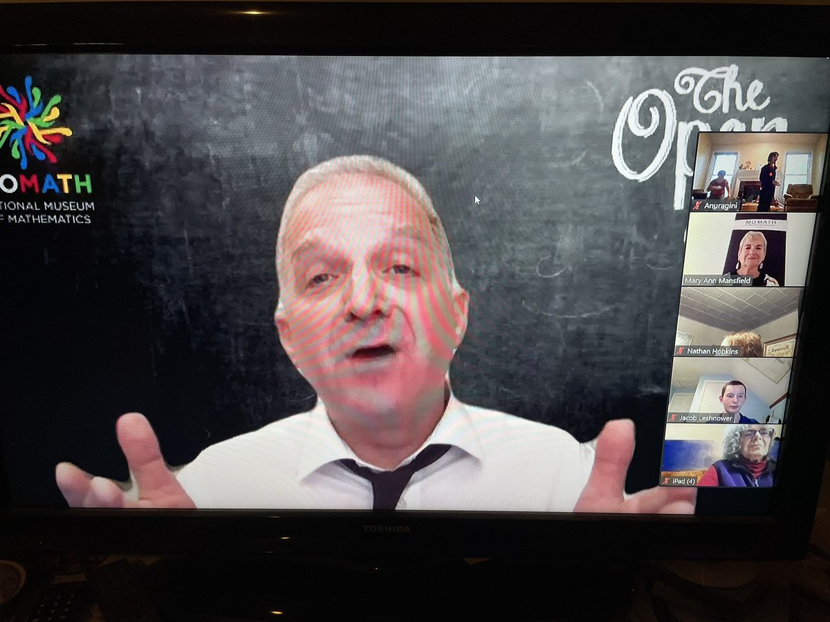 dbarman's tweet image. #mathJam @MoMath1 starting!