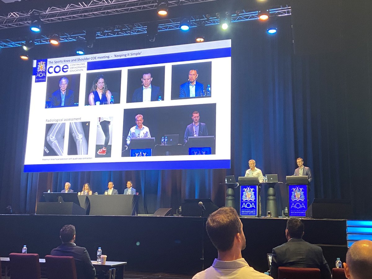 Impressive panel and AV for the Knee &amp; Shoulder COE ⁦<a href="/AOA_ortho/">AOA</a>⁩ #orthopaedic-education