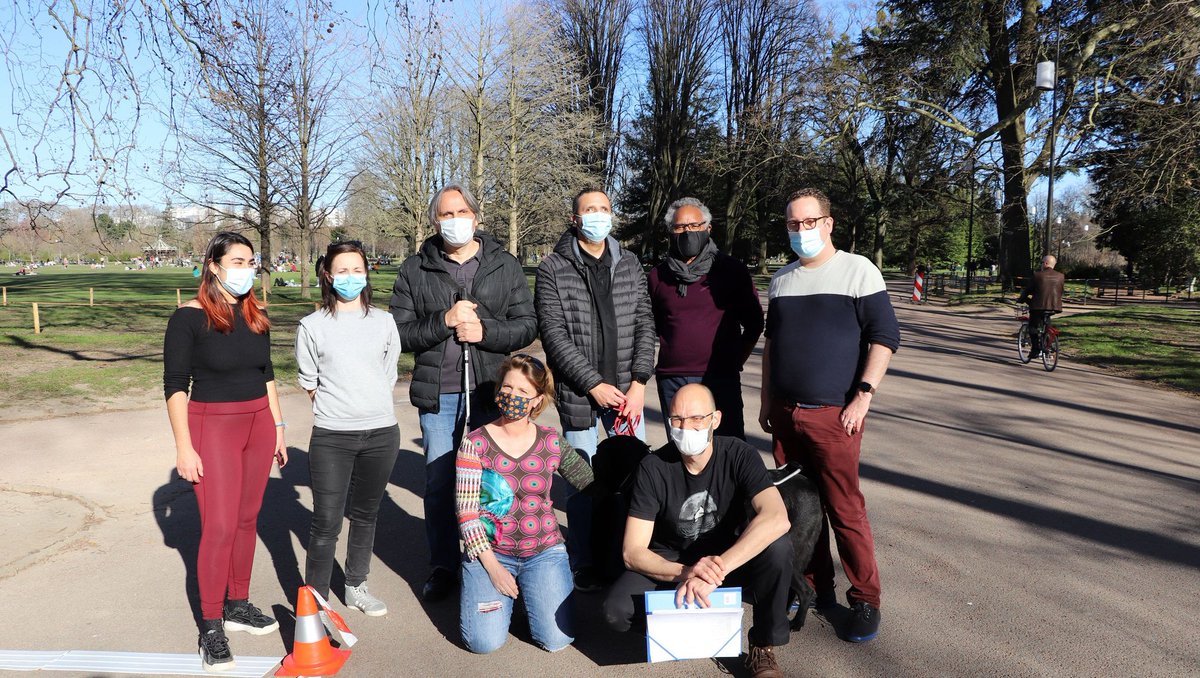 ValerieRenaudin's tweet photo. Fin du 1er jour de collecte de données de #mobilité pour les déficients visuels. Après de longs mois, ça fait du bien d'être sur le terrain. @ConferenceIpin @TeamGEOLOC @okeenea @AgenceRecherche #labcom #inmob https://t.co/hnUoPnRuvS