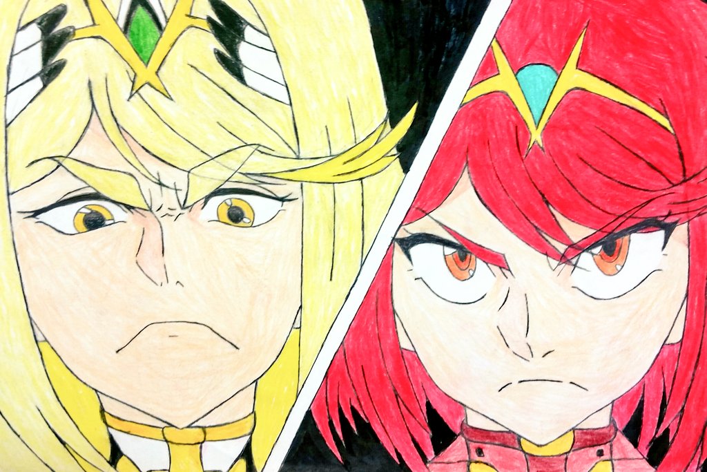 dcb2art's tweet photo. #XenobladeChronicles2 #Pyrainsmash #Mythra #PyraAndMythra #Nintendo #NintendoSwitch #SuperSmashBros #SmashBrosUltimate #SmashUltimate https://t.co/Ha3g0JnZer