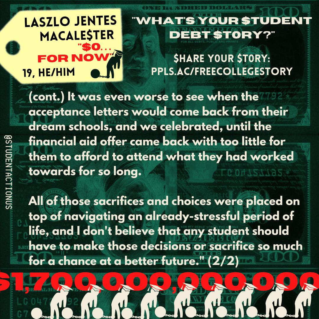 studentactionus's tweet photo. (2/3) #FreeCollegeforAll #CancelStudentDebt #DebtFreeFuture https://t.co/QGy8gh42Jy