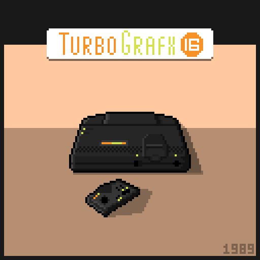 MuseumGameNFT's tweet photo. Hi, small drop to day 😃
In 1987, NEC released the PC Engine game console in Japan. The first game console with a 16-bit graphics processor.
TurboGrafx 16 is the American version sold in 1989.

Available on @opensea : https://t.co/mjTf6ieFoP

#nfs #pixelart #NFTcollectibles https://t.co/W9hjGieCc2