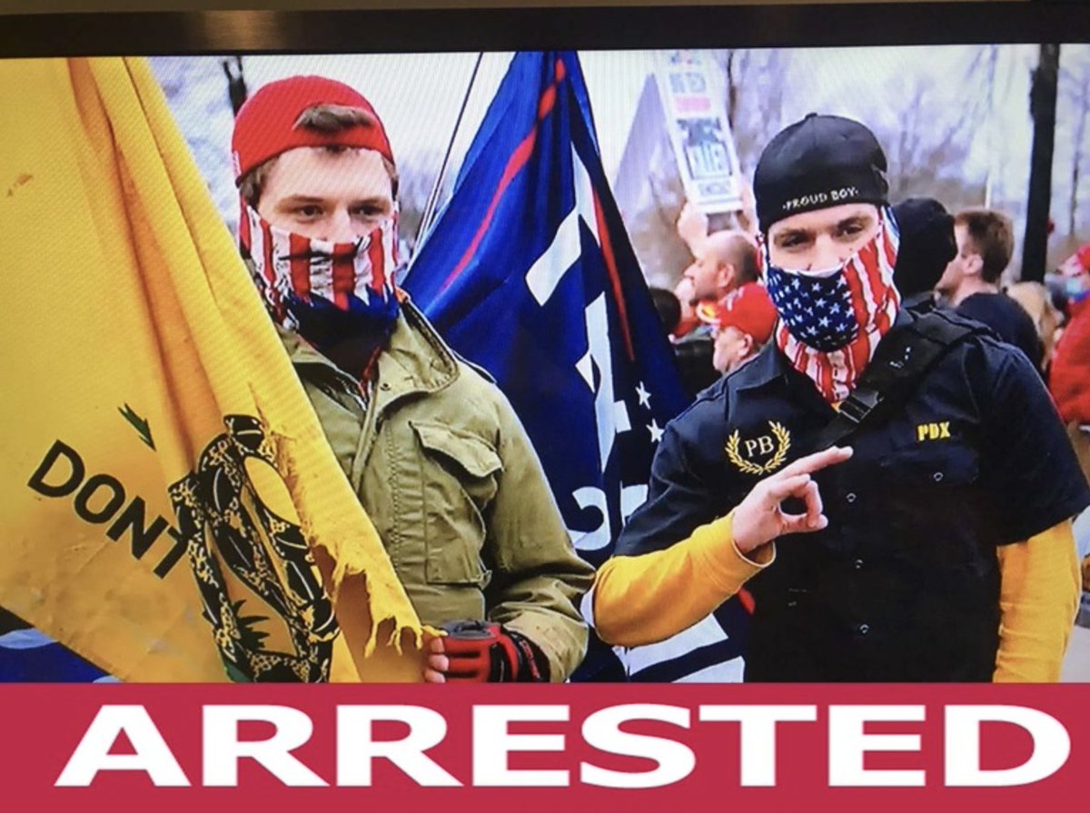 photo of Matthew and Jonathanpeter Klein on January 5, 2021 in DC