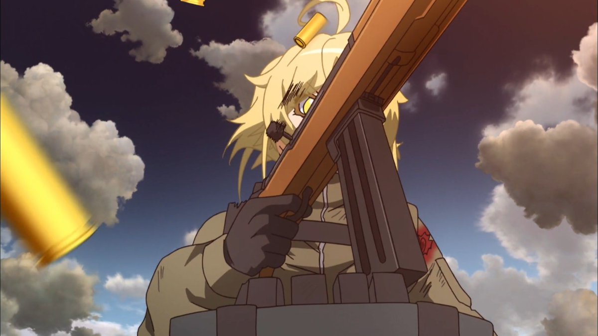 映画に出てくる武器紹介bot 旧アカヤネ على تويتر Sig Mkms 登場作品 劇場版 幼女戦記 レガドニア協商連合のアンソン スーが娘のメアリーからクリスマスに贈られた本銃を使用したが ターニャに奪われてその後は弾切れになるまで掃射された 本銃は1934年に