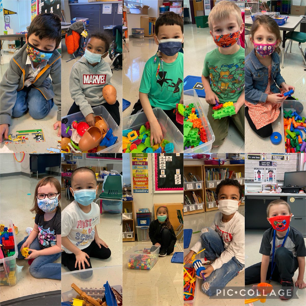 We celebrated the first day of school with my second group of kinders today!!! So happy to have them in person and grateful to have the classroom full with laughter and learning again!!! 💙💛 #mecpride #thinsliceofhappiness #iteachk #hybridinstruction #teachersofinstagram