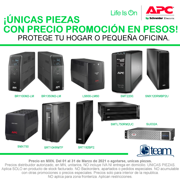 conexionteam's tweet photo. #Teammate sólo en team encuentras las mejores promociones de @APCbySchneider. Exclusivas por #enlaceteam. Nos preocupamos por mantener protegido tu hogar, oficina y centro de datos. https://t.co/Zu4aan39MB
Contactanos:
📩 gvilla@teamnet.com.mx
🔋#LifeIsOn #APCteam #EnlaceTeam https://t.co/LuYBfmptWV