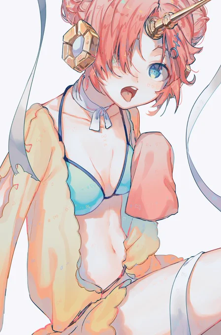 美少女だね
 #見た人も無言でピンク髪美少女貼れ 