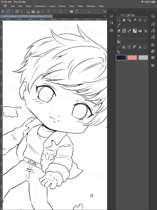 I'm honestly having so much fun designing these MLQC stickers! Gavin's sweet smile gives me serotonin 🥰❤️ 