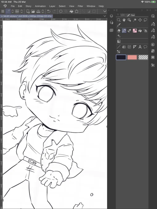 I'm honestly having so much fun designing these MLQC stickers! Gavin's sweet smile gives me serotonin 🥰❤️ 