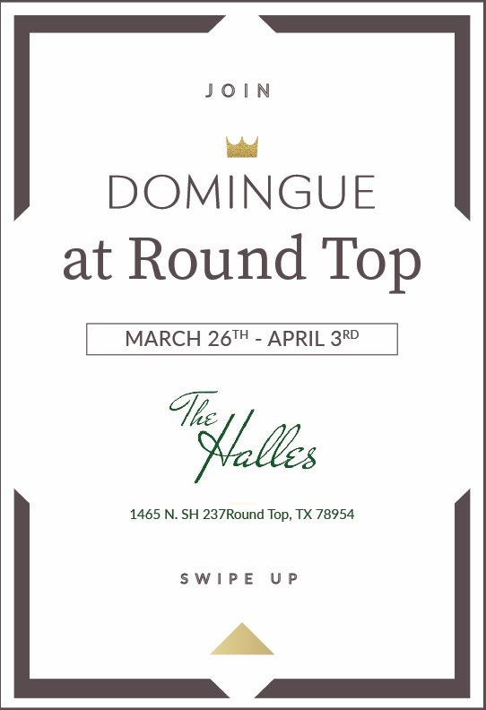 ChateauDomingue's tweet photo. Join us at #roundtop https://t.co/wDFVHCJQEA