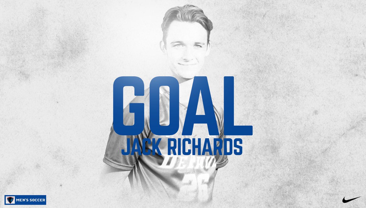 DePaulMSOC's tweet photo. GOAL!!!

The Blue Demons strike first!

@richardsj1999 flicks one in after @kmalinich2 sends in a long pass on a free kick.

DePaul 1 | Marquette 0 | 11’ https://t.co/X6tOk6cj7s