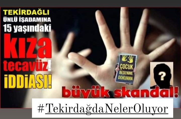 67 yaşında çokluk çocuk torun sahibi iş adamı na soruyoruz...!!

15 yaşındaki bir çocuğu  taciz ederken hiç mi yüzün kızarmadı.

#TekidağdaNelerOluyor