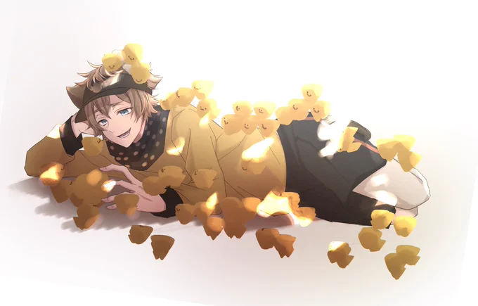 # いいねの数だけラギー・ブッチに ヒヨコをのせる
いいねありがとうございました?
気持ち溢れて42羽だったのを6羽ほど追加しちゃった!笑 