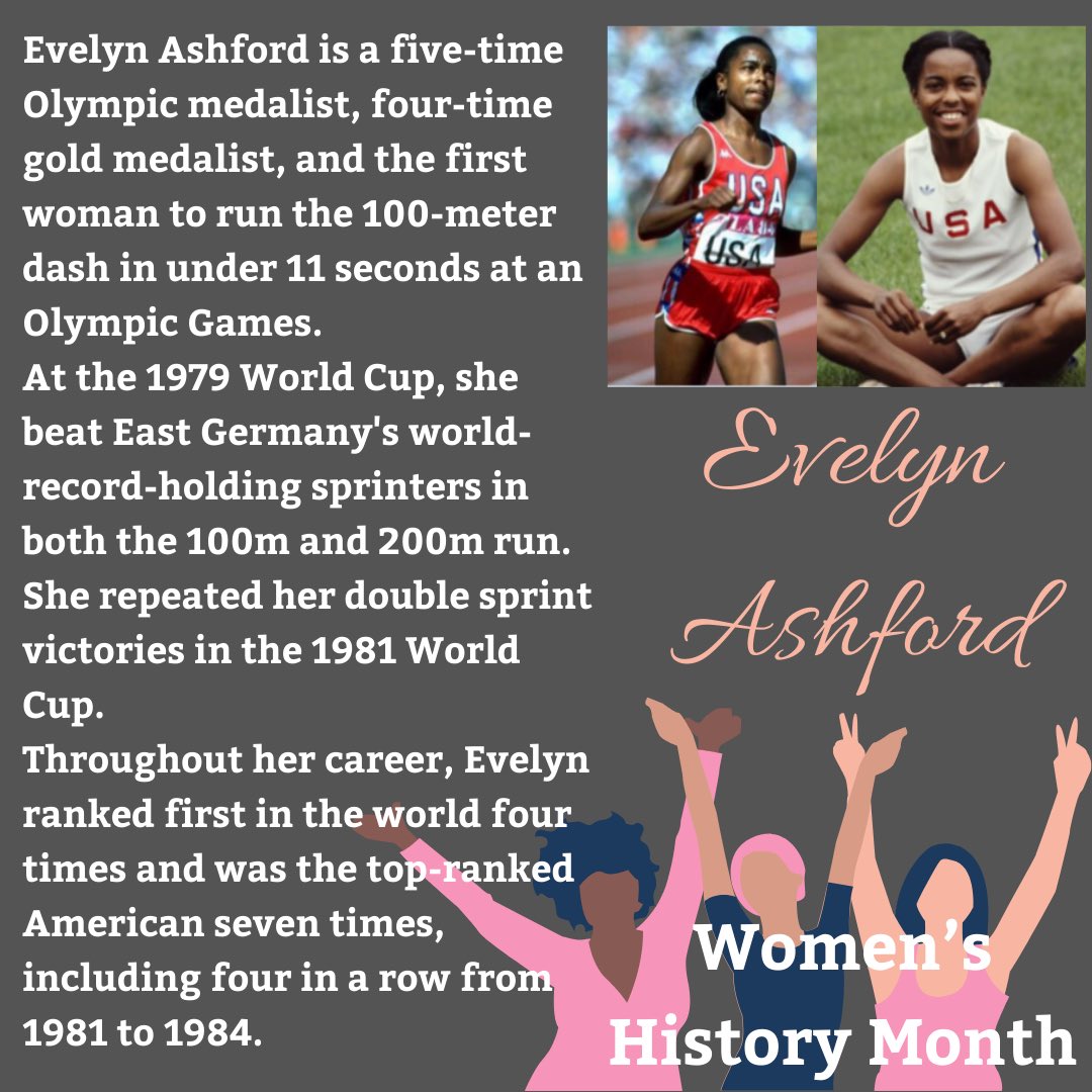 Our Women’s History Month observance continues with a look at the life of the amazing runner Evelyn Ashford! #womenshistorymonth #uofmemphis