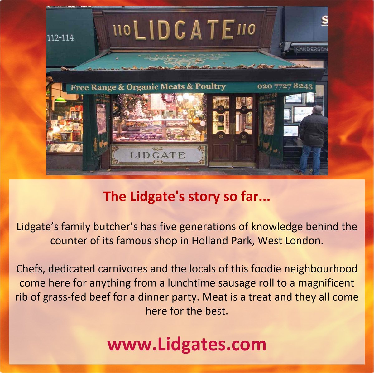 🔥 LIDGATES LAMB! 🔥
📺 LIVE Sizzling Saturday! 
🕕 2:00pm UK @BBQlads @JacksMeatShack
⭐ Danny Lidgate @Lidgates London’s leading butcher since 1850