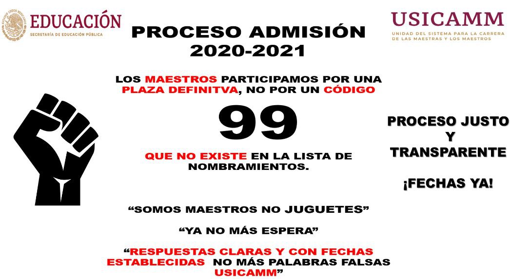 DANIDS22545469's tweet photo. #USICAMMCertezaLaboral 
#RespuestasClaras 
#ResolucionalProcesoInconcluso2020 
#ProcesoLegalYJusto 
#maestrosconvacantedefinitiva 
@delfinagomeza 
@lopezobrador_ 
@MilenioNoticiaa 
@AristeguiOnline https://t.co/l2XbBOw9ZL