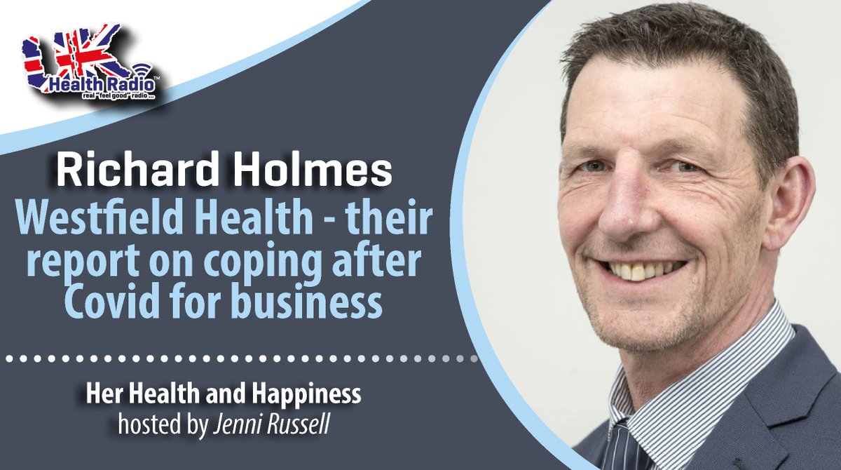 ukhealthradio's tweet photo. Her #Health & #Happiness with Jenni Russell @PelvicSecrets on @ukhealthradio - Deborah Forsythe talks #menopause matters. Richard Holmes Director at @WestfieldHealth share their report on coping after #Covid for business.
👉 🎧 https://t.co/6Kpb9RZmvs #Wellbei https://t.co/r5LkuM8DCA