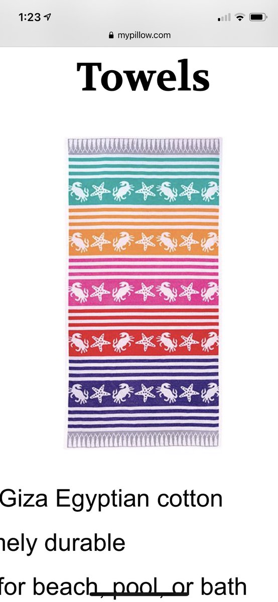 RSBNetwork's tweet photo. Fun fact: Did you know MyPillow carries beach towels too!? 🏖 

Use code ‘RSBN’ for a special discount at https://t.co/m6ELgcpydE &amp; get your products just in time for spring and summer fun! https://t.co/8amvHZHwcA